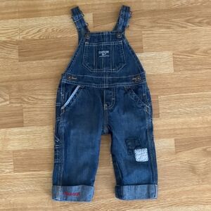 OshKosh B'gosh Baby Infant Jean Overalls for Kids, Size 6 Months, 100% Cotton